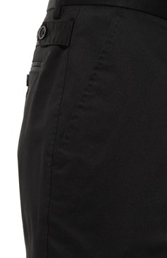 Мужские хлопковые брюки DOLCE & GABBANA черного цвета, арт. GY6IET/GG825 | Фото 5 (Силуэт М (брюки): Чиносы; Длина (брюки, джинсы): Стандартные; Случай: Повседневный; Материал сплава: Проставлено; Материал внешний: Хлопок; Драгоценные камни: Проставлено; Стили: Кэжуэл)