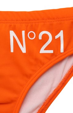 Детские плавки N21 оранжевого цвета, арт. N21661/N0059 | Фото 3 (Кросс-КТ: Пляж; Материал внешний: Синтетический материал; Материал сплава: Проставлено; Нос: Не проставлено)