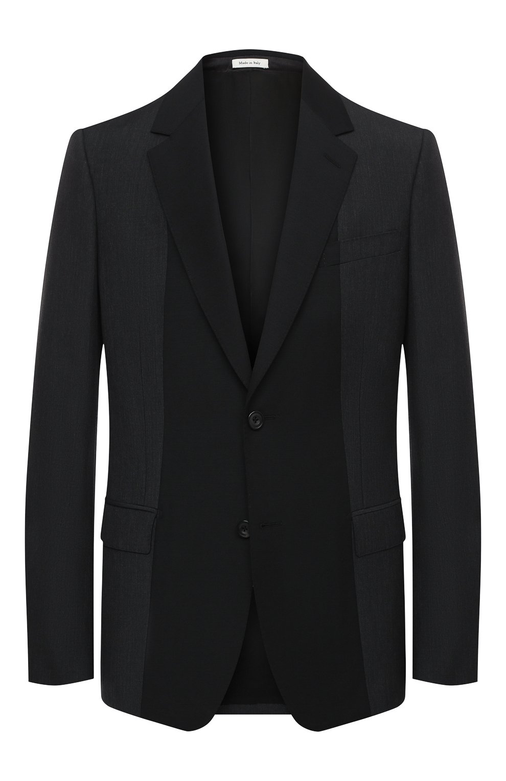 Шерстяной пиджак Alexander McQueen серого цвета