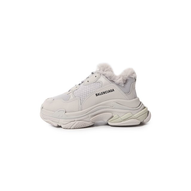 Комбинированные кроссовки Triple S Balenciaga  668562W3CQ5 Фото 4