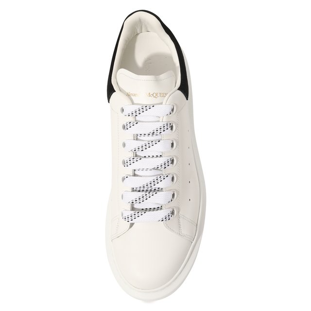 Кожаные кеды Oversized Alexander McQueen  553770/WHGP79061 Фото 6