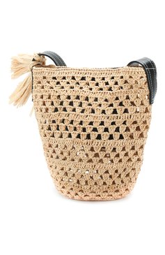 Женская сумка STELLA MCCARTNEY бежевого цвета, арт. 700026/W8660 | Фото 3 (Материал сплава: Проставлено; Материал: Растительное волокно; Ремень/цепочка: На ремешке; Драгоценные камни: Проставлено; Размер: small)