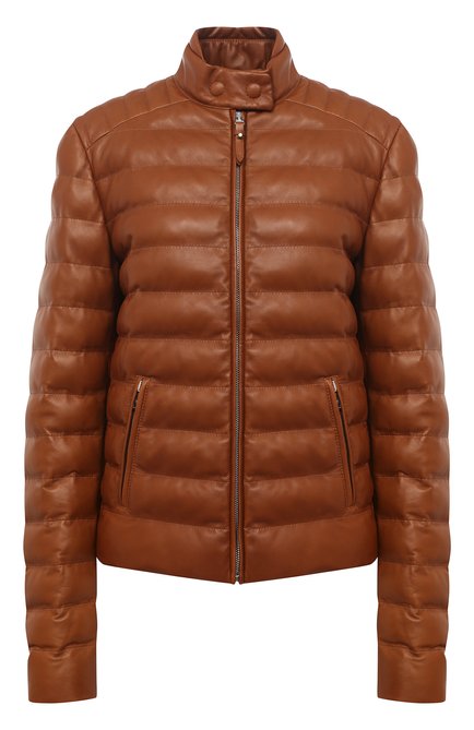 Женская кожаная куртка RALPH LAUREN коричневого цвета по цене 548000 руб., арт. 290815551 | Фото 1