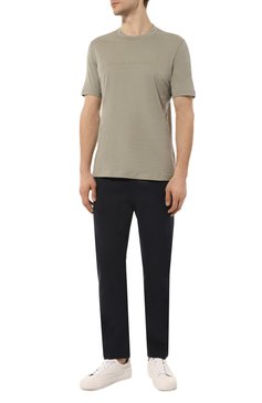 Мужские хлопковые брюки CORNELIANI темно-синего цвета, арт. 91G569-3125064 | Фото 2 (Длина (брюки, джинсы): Стандартные; Случай: Повседневный; Региональные ограничения белый список (Axapta Mercury): Не проставлено; Материал сплава: Проставлено; Нос: Не проставлено; Материал внешний: Хлопок; Стили: Спорт-шик; Драгоценные камни: Проставлено)