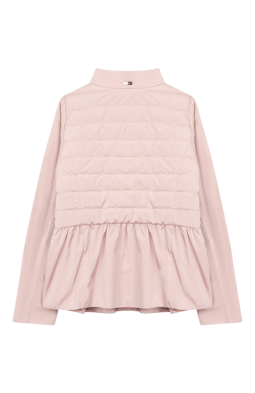Детская куртка HERNO розового цвета, арт. GI0040G/19510/10A-14A | Фото 2 (Рукава: Длинные; Материал внешний: Синтетический материал; Региональные ограничения белый список (Axapta Mercury): RU; Материал подклада: Синтетический материал; Кросс-КТ: Демисезон, Ветровка)