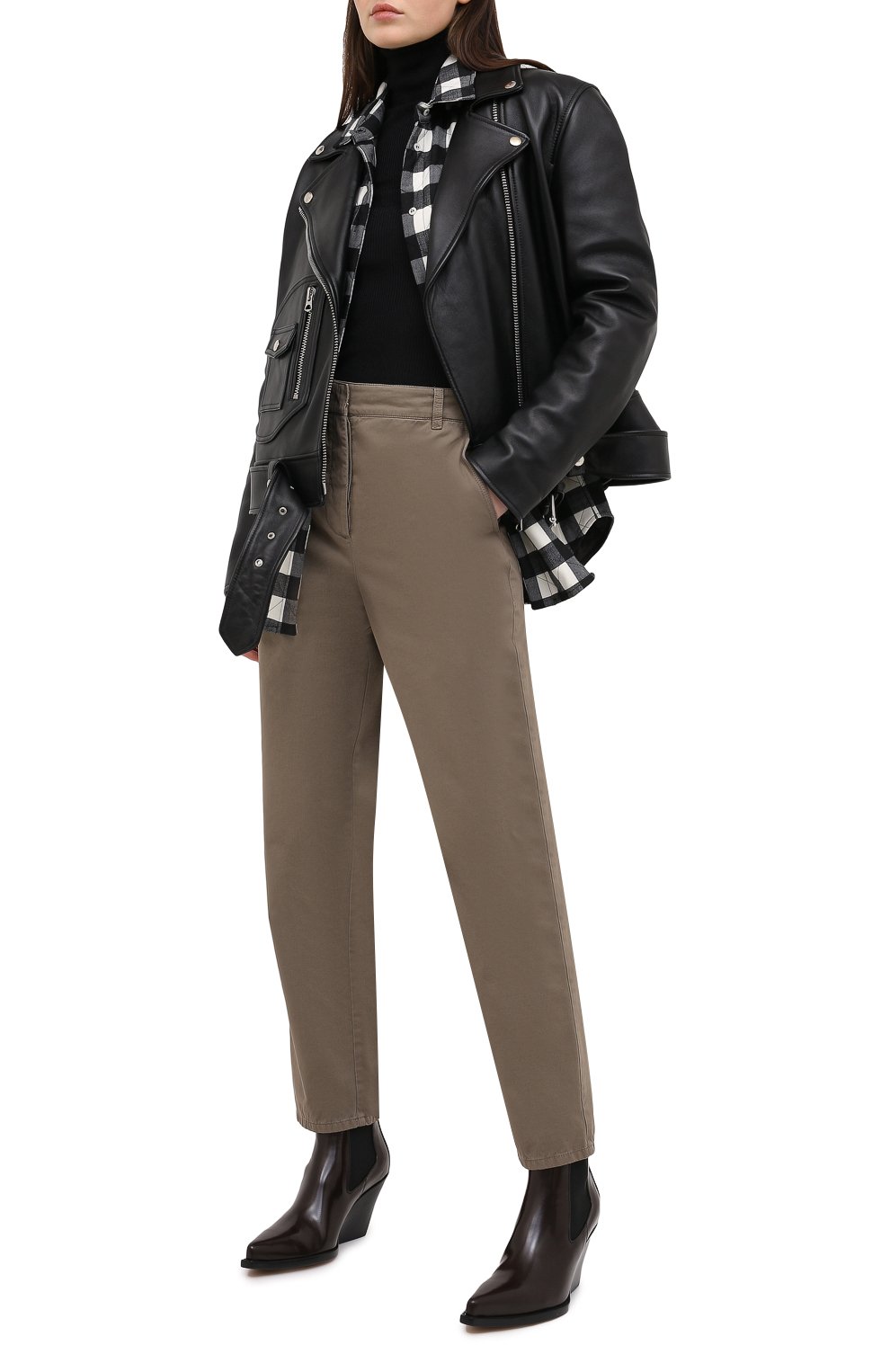 Хлопковые брюки Giorgio Armani  0WHPP0EM/T022S Фото 2