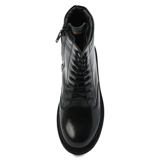 Кожаные ботинки Emporio Armani XYN005/X0I40/35-40 Фото 4