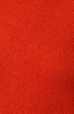 Женский свитер JIL SANDER красного цвета, арт. J40GP0123/J14648 | Фото 5 (Женское Кросс-КТ: Свитер-одежда; Материал внешний: Шерсть, Синтетический материал; Рукава: Длинные; Длина (для топов): Стандартные; Материал сплава: Проставлено; Драгоценные камни: Проставлено; Стили: Минимализм)
