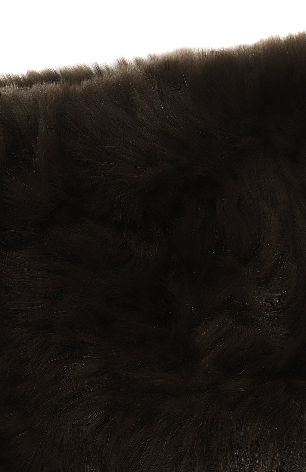 Женская повязка на голову из меха кролика YVES SALOMON хаки цвета, арт. 23WAA100XXKREX | Фото 4 (Женское Кросс-КТ: Шапка-тюрбан; Материал сплава: Проставлено; Нос: Не проставлено; Материал: Натуральный мех)