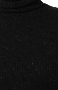 Женская водолазка из кашемира и шелка BRUNELLO CUCINELLI черного цвета, арт. M4182B1236 | Фото 5 (Женское Кросс-КТ: Водолазка-одежда; Материал внешний: Шерсть, Кашемир; Рукава: Длинные; Длина (для топов): Стандартные; Материал сплава: Проставлено; Драгоценные камни: Проставлено; Стили: Кэжуэл)