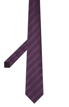Мужской шелковый галстук LANVIN фиолетового цвета, арт. 1305/TIE | Фото 3 (Принт: С принтом; Материал: Текстиль, Шелк; Материал сплава: Проставлено; Нос: Не проставлено)