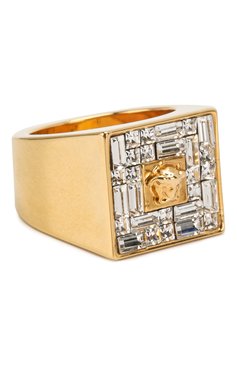 Женское кольцо medusa VERSACE золотого цвета, арт. DG5G794/DJMX | Фото 1 (Материал: Металл; Статус проверки: Проверена категория)