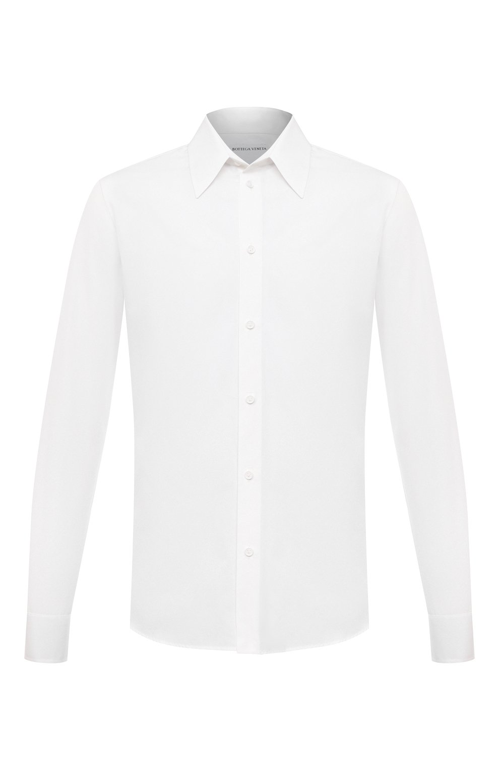 Хлопковая рубашка Bottega Veneta Белый 651007/VKDZ0 5549991