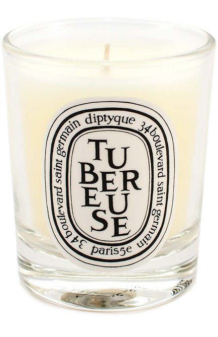 Свеча tubereuse DIPTYQUE бесцветного цвета, арт. 3700431400536 | Фото 1 (Статус проверки: Проверена категория; Ограничения доставки: flammable)