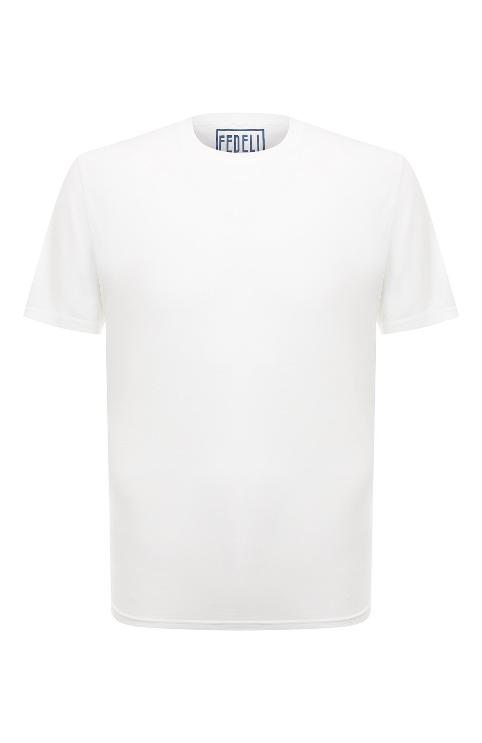 Хлопковая футболка Fedeli белого цвета