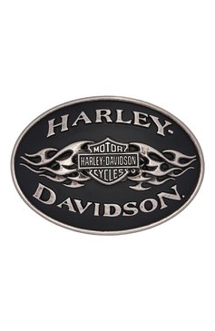 Мужской пряжка для ремня HARLEY-DAVIDSON черного цвета, арт. HDMBU10070 | Фото 1 (Материал: Металл)
