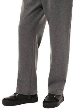 Мужские кожаные кеды VIC MATIE черного цвета, арт. 1C6150U_V02BE0TB10 | Фото 3 (Материал внутренний: Натуральная кожа; Стили: Классический; Материал утеплителя: Без утеплителя; Подошва: Массивная)