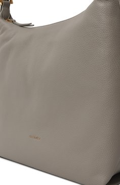 Женская сумка gleen medium COCCINELLE серого цвета, арт. E1 N15 13 03 01 | Фото 3 (Сумки-технические: Сумки-шопперы; Размер: medium; Материал: Натуральная кожа; Материал сплава: Проставлено; Драгоценные камни: Проставлено)