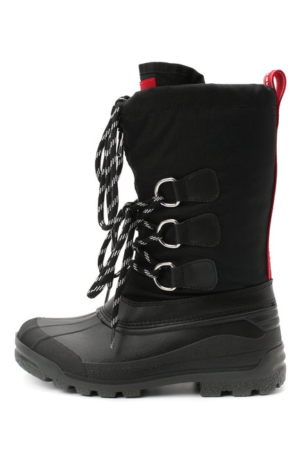Детские сапоги DSQUARED2 черного цвета, арт. 65205/SCAF0 G0MMA/36-41 | Фото 2 (Материал внутренний: Текстиль; Материал внешний: Текстиль; Региональные ограничения белый список (Axapta Mercury): RU; Длина стельки: 27,2; ширина носка стельки: 9,5; толщина подошвы: 1,8)