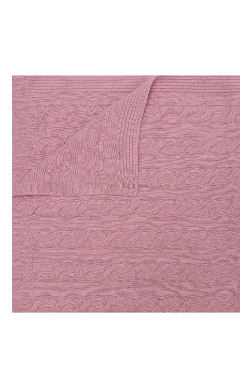 Детского шерстяной плед WOOL&COTTON роз ового цвета, арт. VMLPL-OK | Фото 1 (Материал: Текстиль, Шерсть; Материал сплава: Проставлено; Нос: Не проставлено)