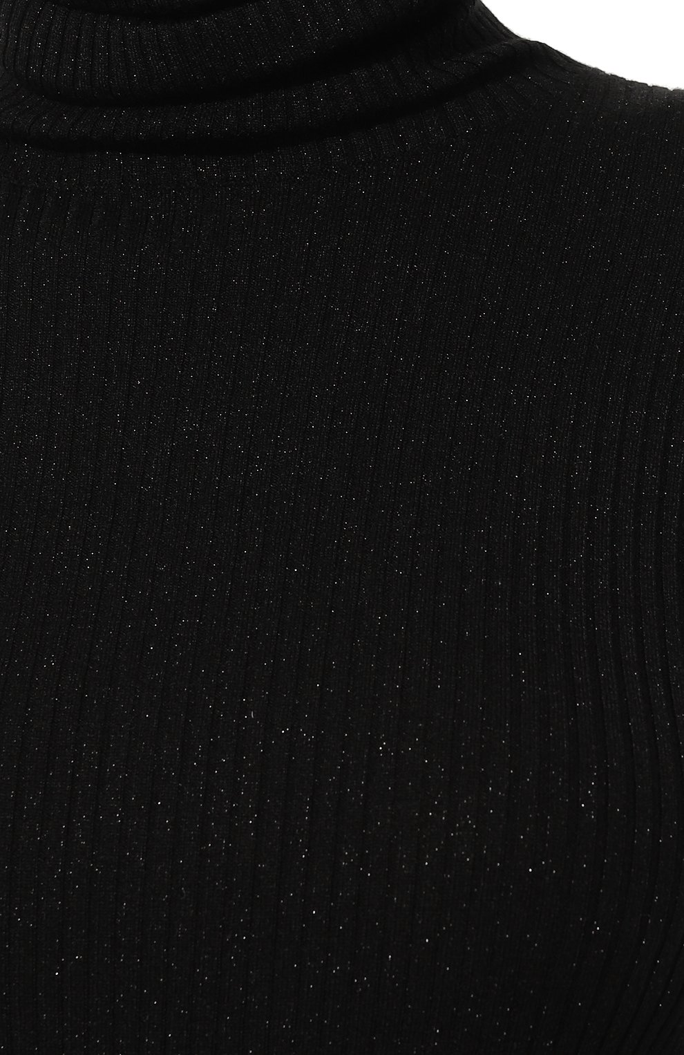 Женская водолазка из кашемира и шелка BRUNELLO CUCINELLI черного цвета, арт. M4182B1236 | Фото 5 (Женское Кросс-КТ: Водолазка-одежда; Материал внешний: Шерсть, Кашемир; Рукава: Длинные; Длина (для топов): Стандартные; Материал сплава: Проставлено; Драгоценные камни: Проставлено; Стили: Кэжуэл)
