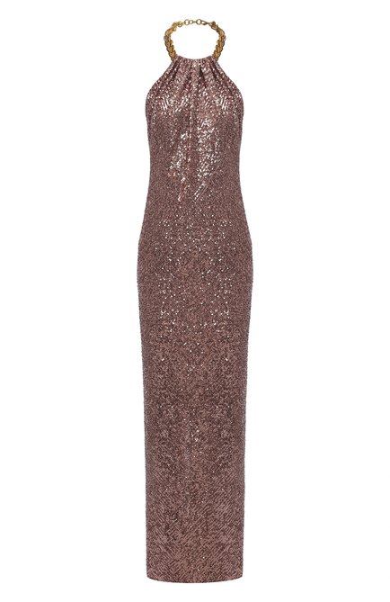 Женское платье с отделкой пайетками TOM FORD темно-розового цвета по цене 299500 руб., арт. AB3058-FAE381 | Фото 1