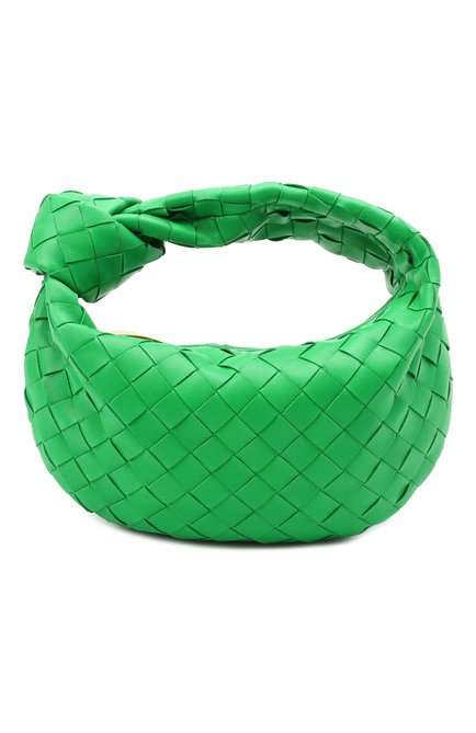 Женская сумка jodie mini BOTTEGA VENETA зеленого цвета, арт. 651876/VCPP5 | Фото 1 (Материал: Натуральная кожа; Размер: mini; Сумки-технические: Сумки top-handle; Региональные ограничения белый список (Axapta Mercury): RU)