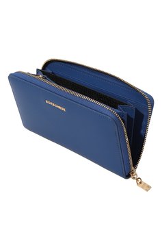 Женские кожаный кошелек BORBONESE синего цвета, арт. 920091 | Фото 3 (Материал: Натуральная кожа)