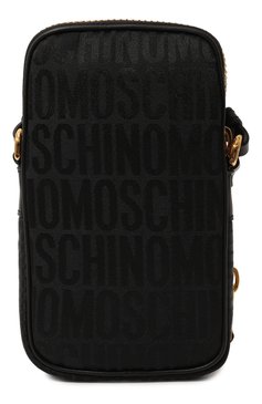 Мужская сумка MOSCHINO черного цвета, арт. 2316MA8101/8268 | Фото 6 (Размер: mini; Ремень/цепочка: На ремешке; Материал: Текстиль)