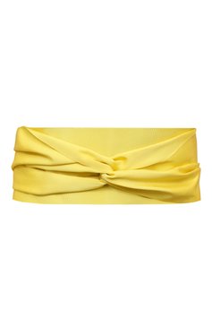 Женский текстильный пояс SARA ROKA желтого цвета, арт. S1X7519/S456219 | Фото 1 (Материал: Текстиль; Кросс-КТ: Широкие; Материал сплава: Проставлено; Нос: Не проставлено)