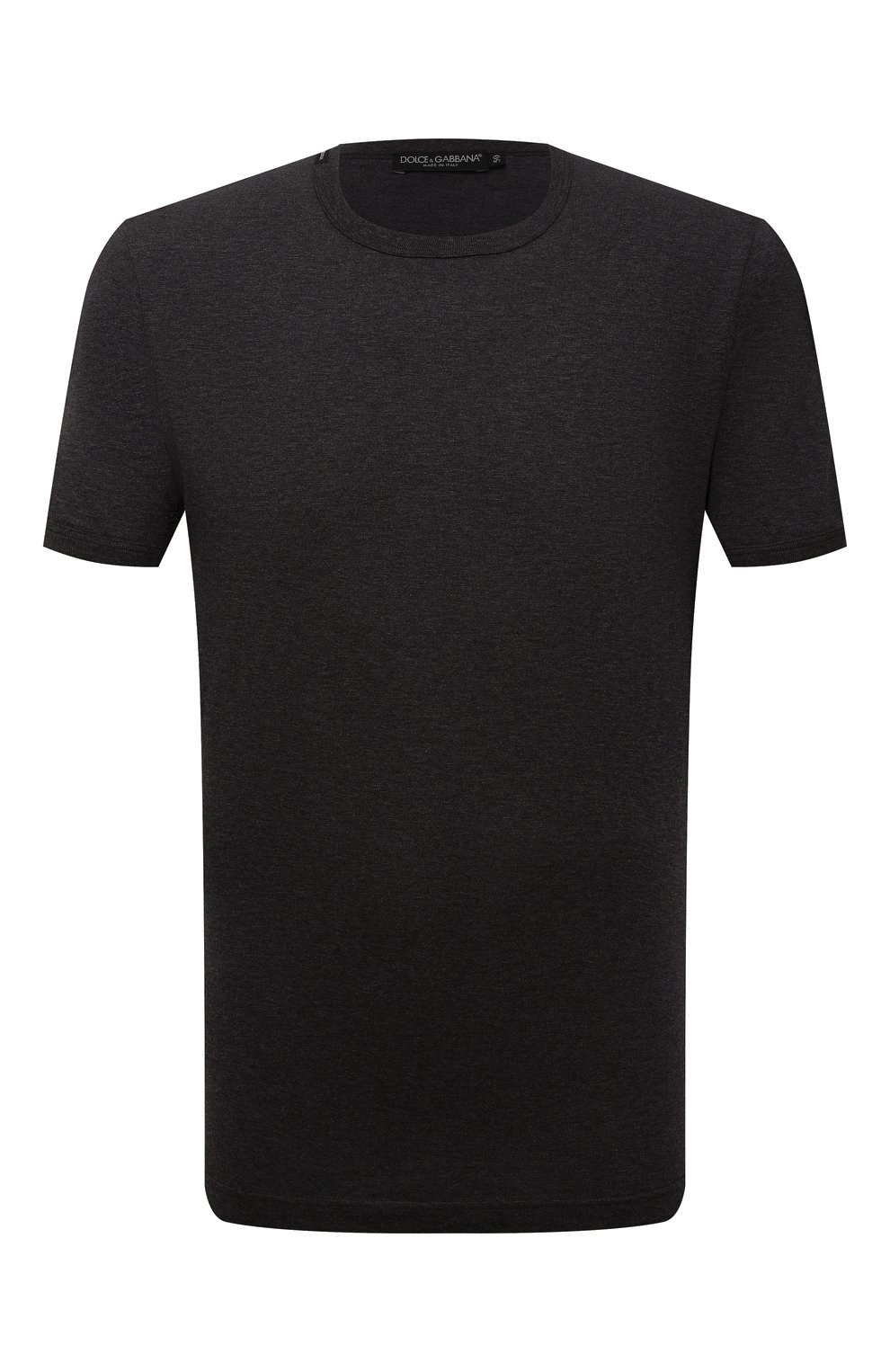 Хлопковая футболка Dolce & Gabbana Серый G8HI7T/FU7EQ 5380926