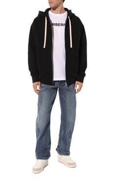 Мужской хлопковая толстовка JIL SANDER черного цвета, арт. J47HG0101/J20039 | Фото 2 (Рукава: Длинные; Мужское Кросс-КТ: Толстовка-одежда; Длина (для топов): Стандартные; Материал внешний: Хлопок; Стили: Кэжуэл)