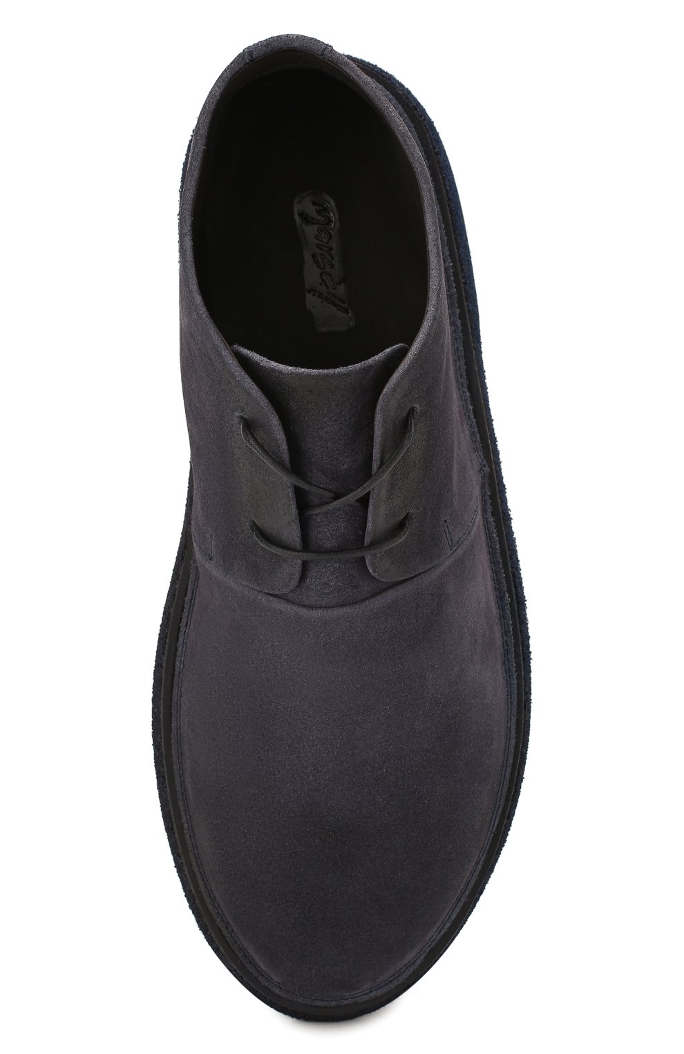 Мужские замшевые ботинки MARSELL темно-синего цвета, арт. MM3100/PELLE R0VESCI0 | Фото 5 (Мужское Кросс-КТ: Ботинки-обувь, Дезерты-обувь; Материал внутренний: Натуральная кожа; Материал утеплителя: Без утеплителя; Подошва: Плоская; Материал внешний: Замша)
