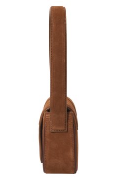 Женская сумка koko YUZEFI коричневого цвета, арт. YUZRS23-HB-K0-47 | Фото 4 (Сумки-технические: Сумки top-handle; Материал: Натуральная кожа, Натуральная замша; Материал сплава: Проставлено; Нос: Не проставлено; Размер: mini; Драгоценные камни: Проставлено)
