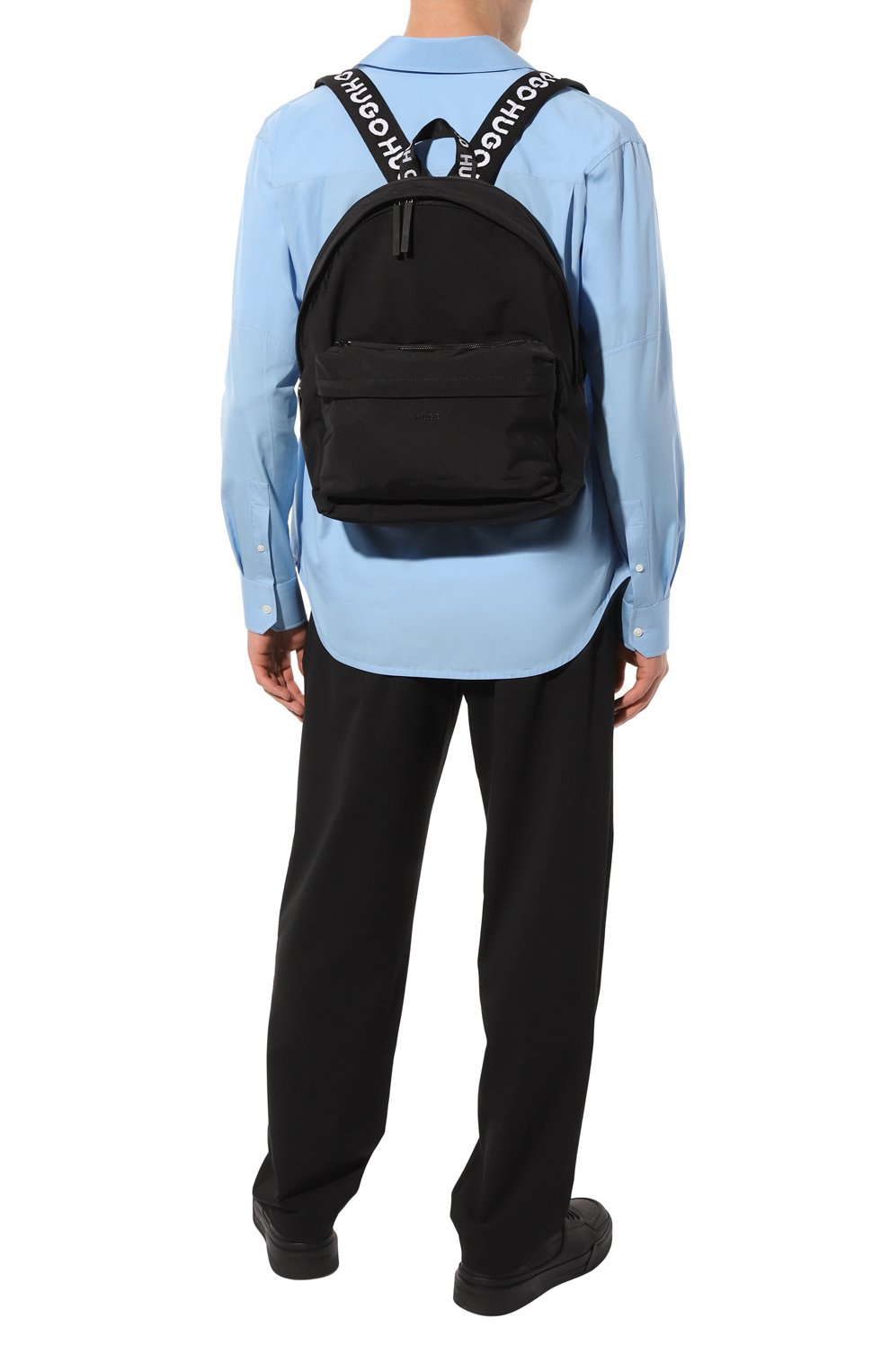 Текстильный рюкзак HUGO 50497780, цвет чёрный, размер NS - фото 7