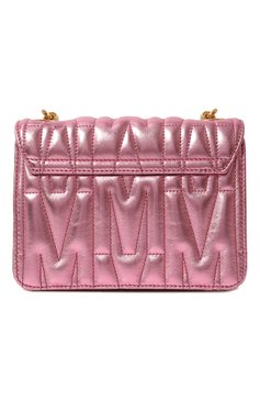 Женская сумка MOSCHINO розового цвета, арт. 2317 A7306/8011 | Фото 6 (Сумки-технические: Сумки через плечо; Материал: Натуральная кожа; Размер: mini; Ремень/цепочка: На ремешке)