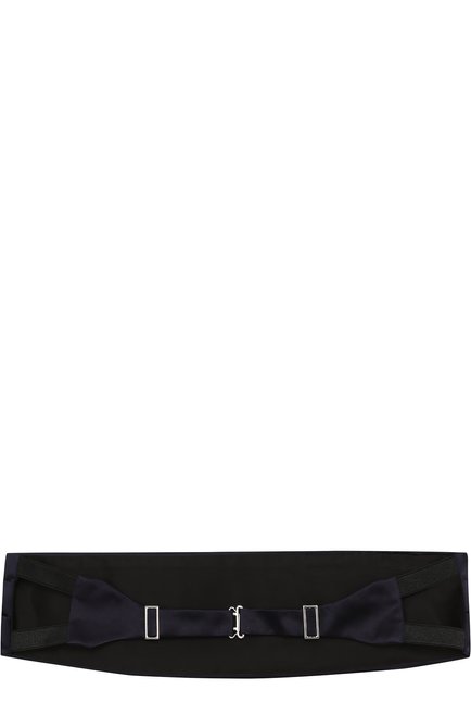 Мужской шелковый камербанд GIORGIO ARMANI темно-синего цвета, арт. 360033/7A998 | Фото 2 (Материал: Шелк, Текстиль)
