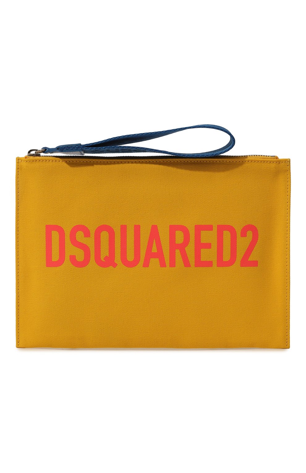 Женский сумка DSQUARED2 желтого цвета, арт. P0W0049 00306190 | Фото 1 (Размер: medium; Женское Кросс-КТ: Клатч-клатчи; Материал: Текстиль)
