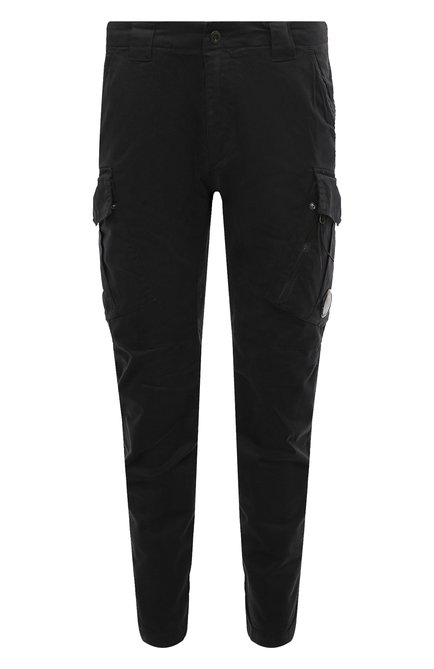 Мужские хлопковые брюки-карго C.P. COMPANY черного цвета по цене 37350 руб., арт. 15CMPA124A005529G | Фото 1