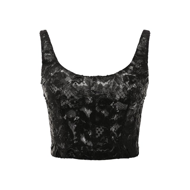 Топ из вискозы и хлопка Alexander McQueen 665700/QEAC7