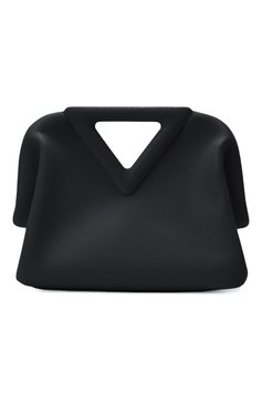 Женская сумка point small BOTTEGA VENETA черного цвета, арт. 658476/VCP40 | Фото 1 (Сумки-технические: Сумки top-handle; Материал: Натуральная кожа; Региональные ограничения белый список (Axapta Mercury): RU; Материал сплава: Проставлено; Ремень/цепочка: На ремешке; Драгоценные камни: Проставлено; Размер: small)