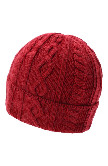 Мужская кашемировая шапка BRUNELLO CUCINELLI красного цвета, арт. M2294030 | Фото 2 (Материал: Шерсть, Кашемир, Текстиль; Кросс-КТ: Трикотаж)