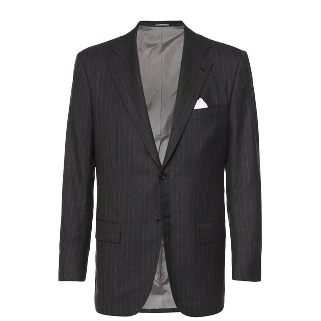 Кашемировый костюм в полоску Kiton UA81/N23