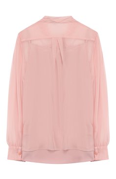 Детское шелковая блузка DOLCE & GABBANA светло-розового цвета, арт. L54S43/FU1AT/2-6 | Фото 2 (Материал внешний: Шелк; Рукава: Длинные; Статус проверки: Проверено, Проверена категория; Материал подклада: Шелк)