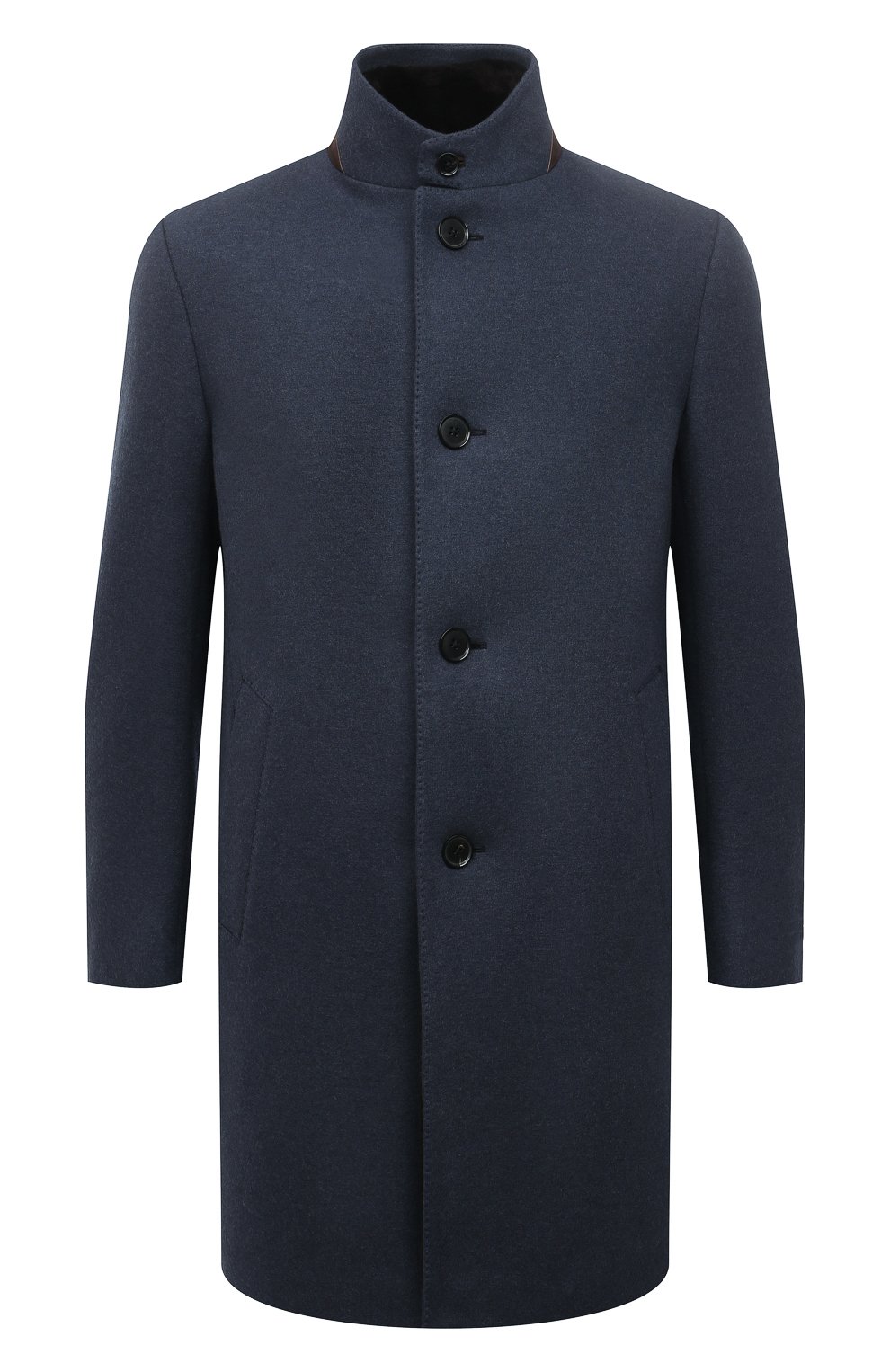 Кашемировое пальто с меховой подкладкой Ermenegildo Zegna