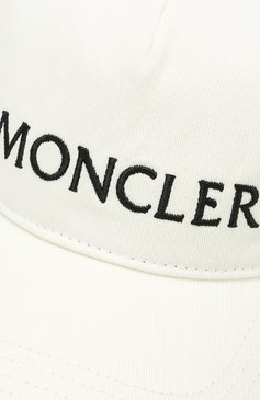 Женская хлопковая бейсболка MONCLER белого цвета, арт. E1-093-00917-50-V0006 | Фото 3 (Материал: Текстиль, Хлопок; Статус проверки: Проверена категория)