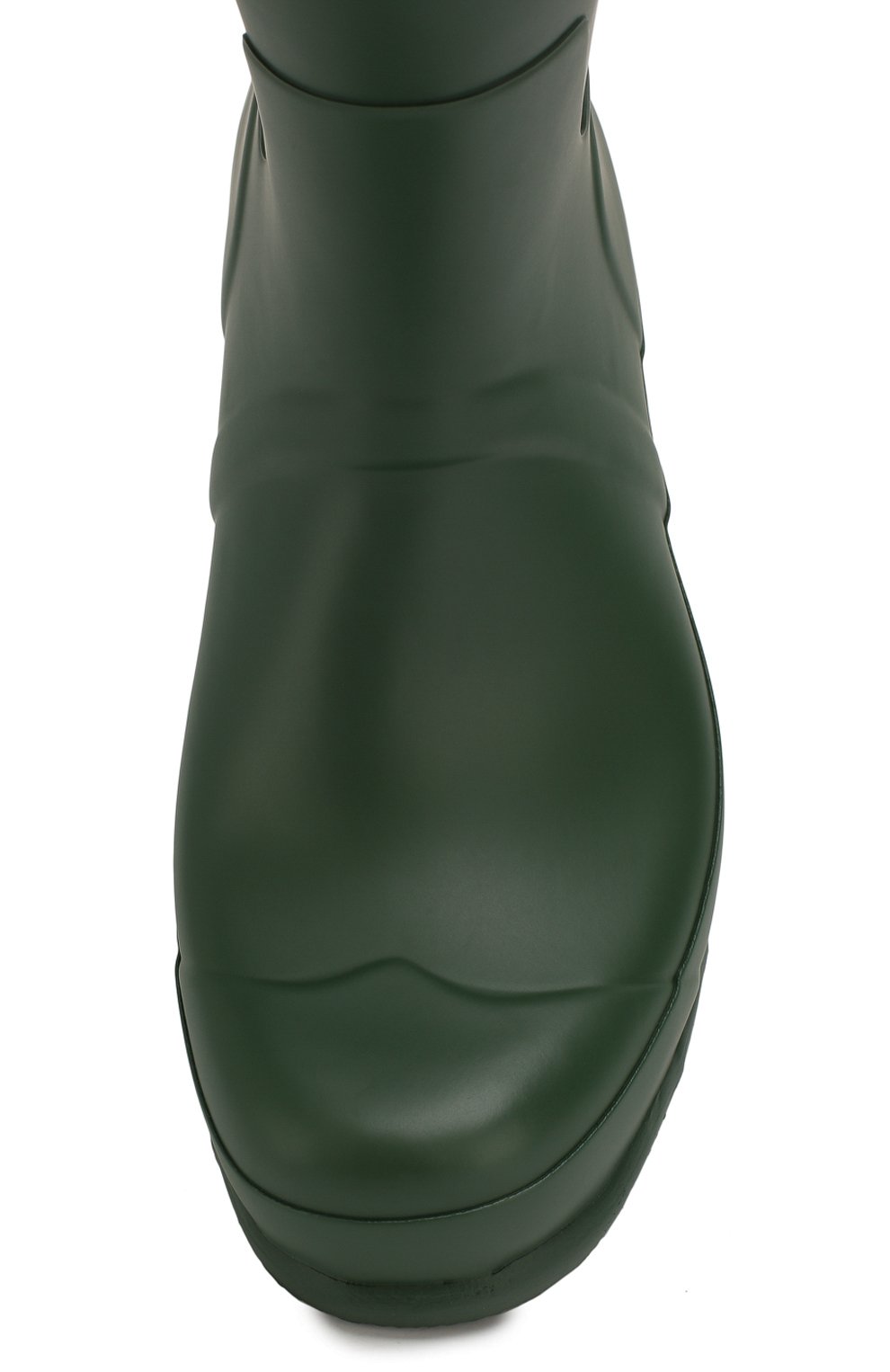 Мужские резиновые сапоги HUNTER зеленого цвета, арт. MFS9000RMA | Фото 5 (Высота голенища: Высокие; Материал утеплителя: Без утеплителя; Материал внутренний: Текстиль; Кросс-КТ: резиновые; Подошва: Плоская; Мужское Кросс-КТ: Сапоги-обувь; Материал внешний: Резина; Статус проверки: Проверена категория)