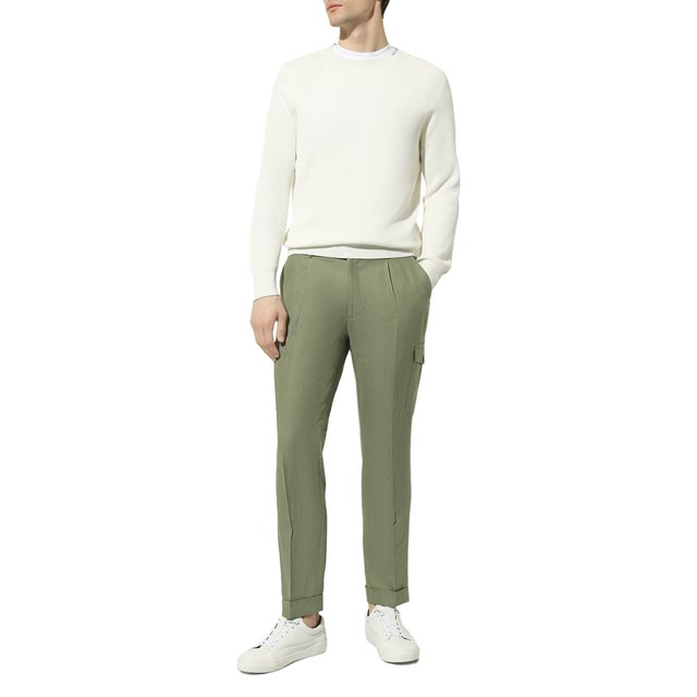 фото Льняные брюки-карго gran sasso