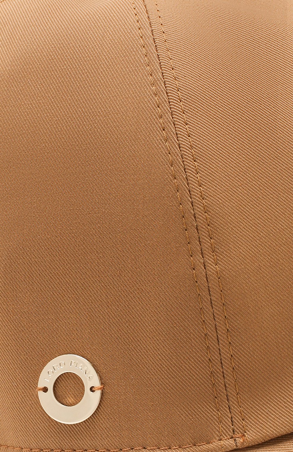 Женская хлопковая бейсболка LORO PIANA коричневого цвета, арт. FAL0658 | Фото 3 (Материал: Текстиль, Хлопок; Региональные ограничения белый список (Axapta Mercury): RU)