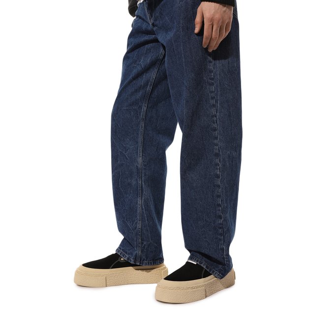 фото Замшевые слипоны mm6